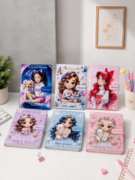 دفتر سلك جلد _ Princess